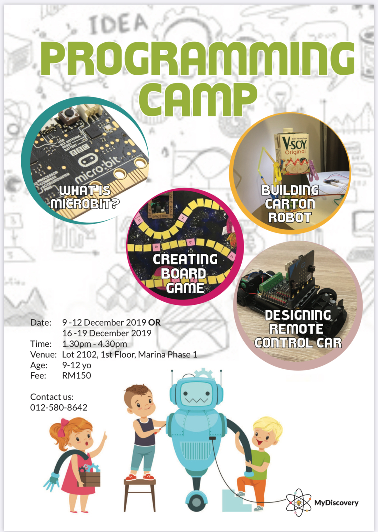 Programming Camp On 9-12 December 2019 or 16-19 December 2019