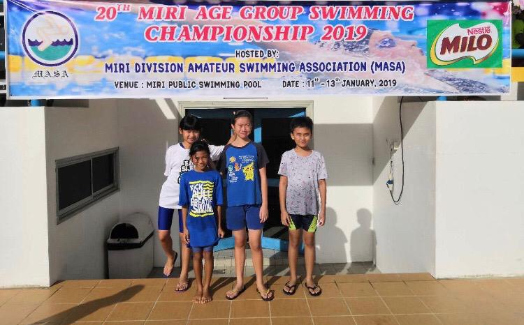 本校学生参加20th Miri Age Group Swiming Championship 2019